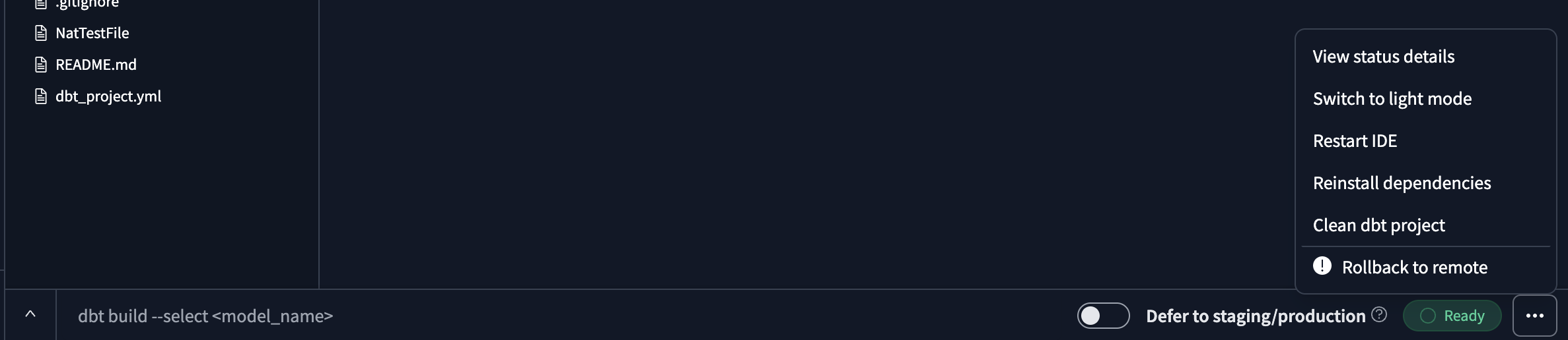 Refreshing IDE mid-session Refreshing IDE mid-session